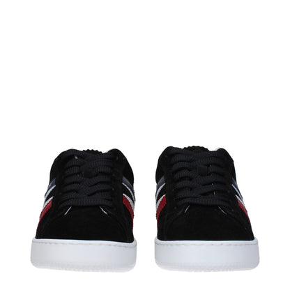 Moncler Black Leather Sneakers