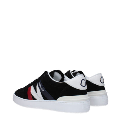 Moncler Black Leather Sneakers