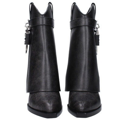 Givenchy Black Leather Ankle