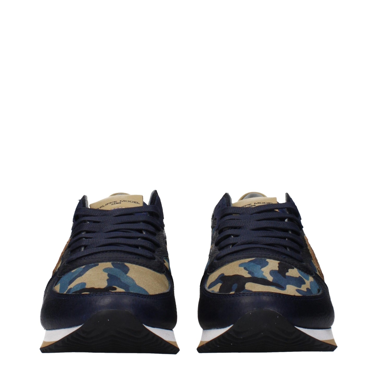 Philippe Model Blue Leather Low Tops