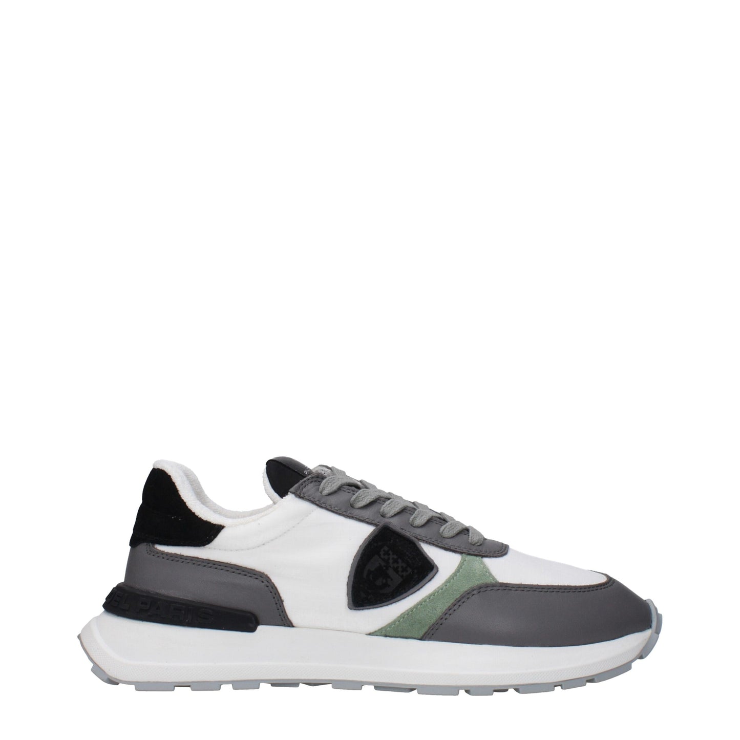 Philippe Model White Fabric Low Tops