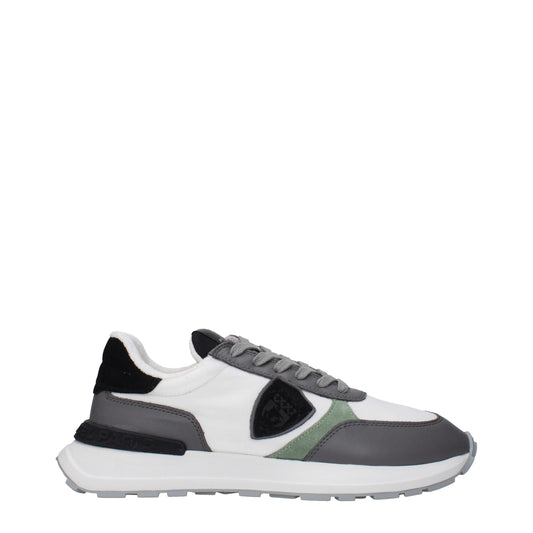Philippe Model White Fabric Low Tops