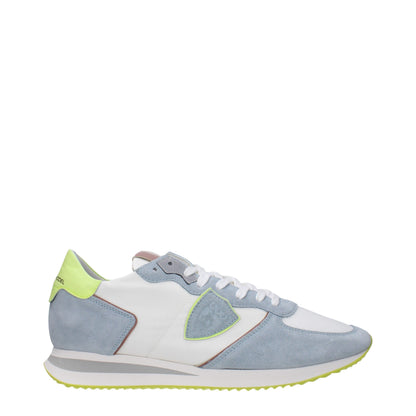 Philippe Model White Fabric Low Tops