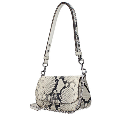 Tory Burch White Leather Shoulder Bags