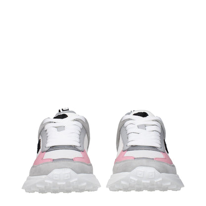 Versace White Fabric Sneakers