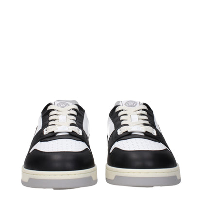 Versace White Leather Low Tops
