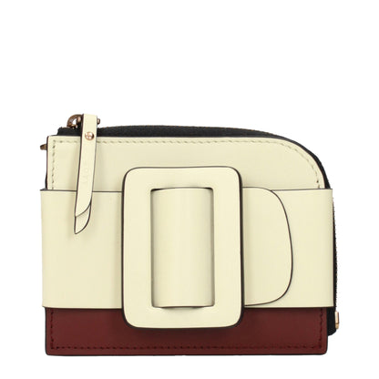 Boyy Beige Leather Cardholders