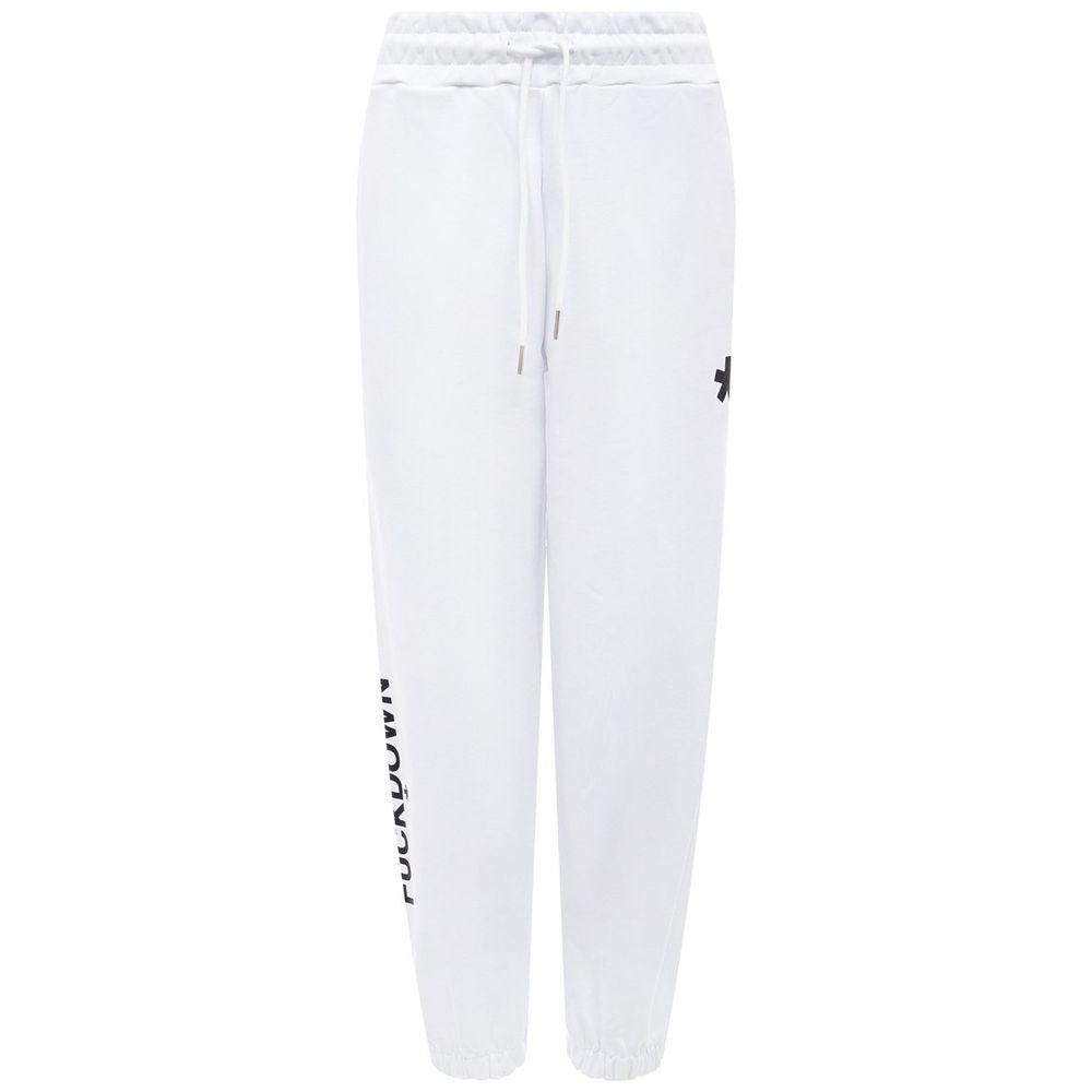 Comme Des Fuckdown White Cotton Jeans & Pant