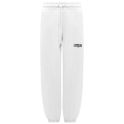 Comme Des Fuckdown White Cotton Jeans & Pant