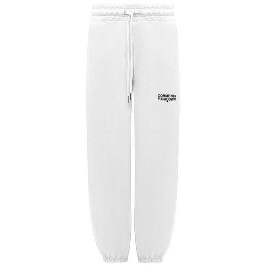 Comme Des Fuckdown White Cotton Jeans & Pant