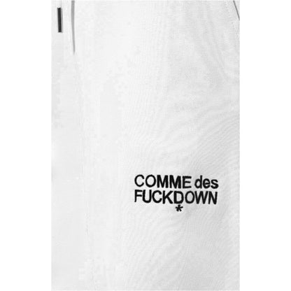Comme Des Fuckdown White Cotton Jeans & Pant