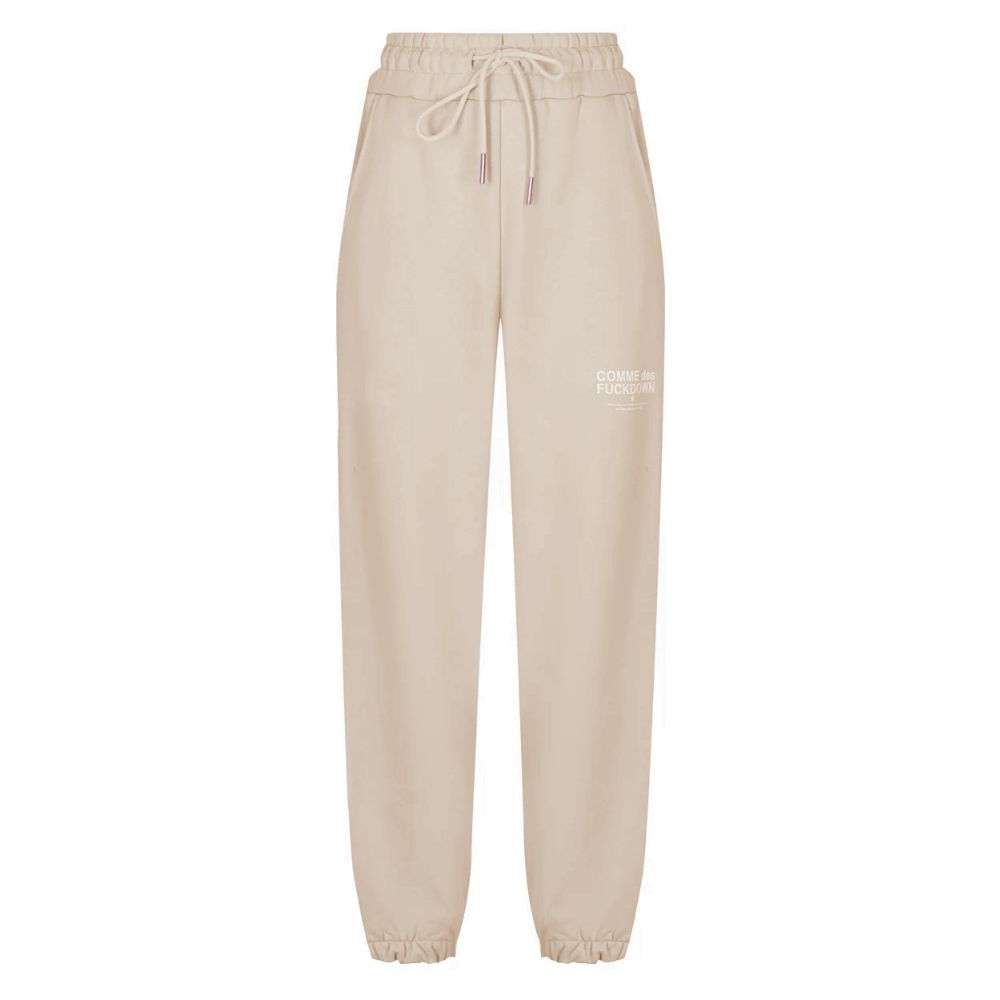 Comme Des Fuckdown Beige Cotton Jeans & Pant