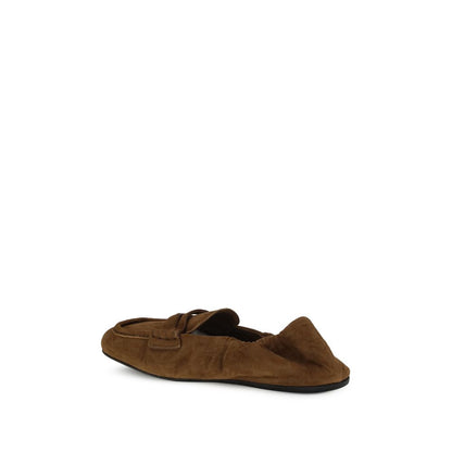 Miu Miu Suede Ruches Loafers