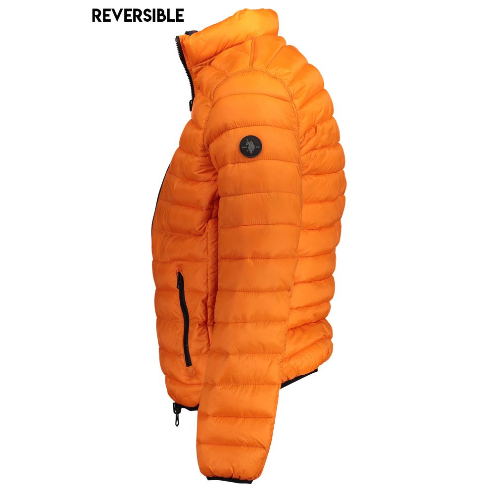 U.S. POLO ASSN. Orange Nylon Jackets & Coat