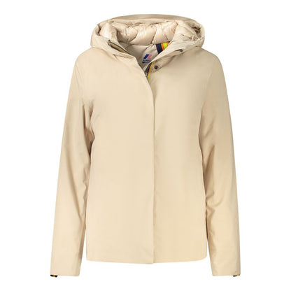 K-WAY Beige Polyester Jackets & Coat