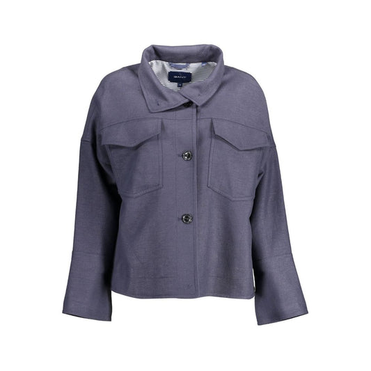 Gant Blue Cotton Jackets & Coat