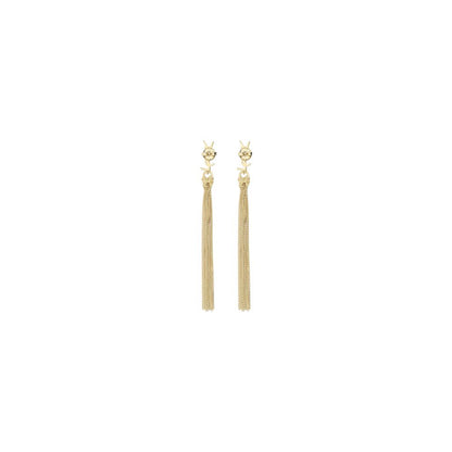 Saint Laurent Bo Pompons Chaines Brass Metal