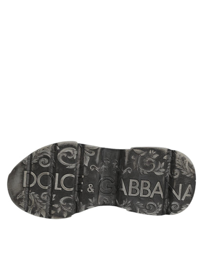 Dolce & Gabbana White Daymaster Leather Low Top Sneakers Shoes