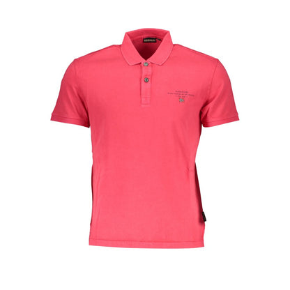 Rosa Poloshirt aus Baumwolle von Napapijri