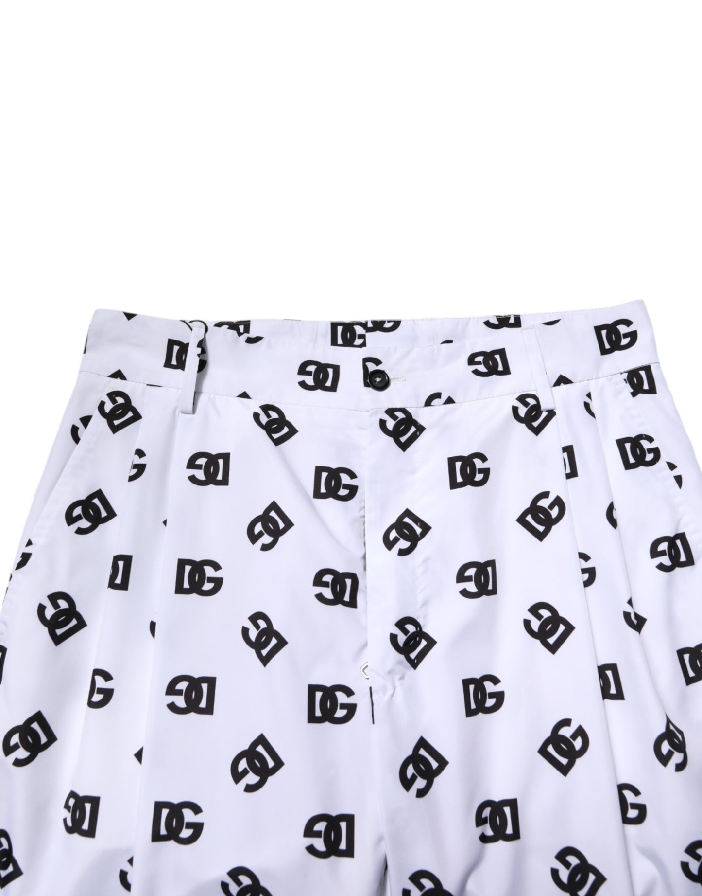 Dolce & Gabbana White Logo Cotton Skinny Denim Trouser Pants