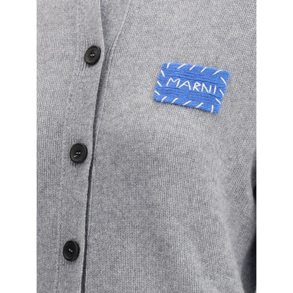Marni Kaschmir-Cardigan mit Aufnäher