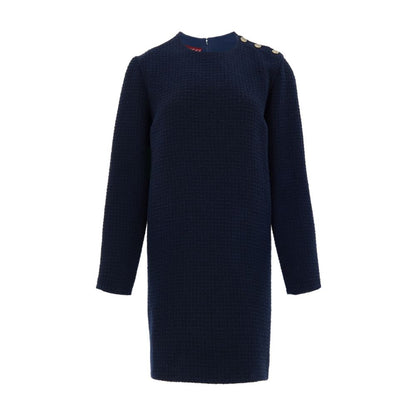Gucci Navy Blue Wool Short