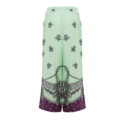 Gucci Green Silk Pant