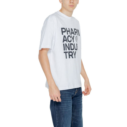 Weißes Baumwoll-T-Shirt für die Pharmaindustrie