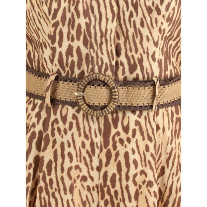 Zimmermann Leopard kurzes Kleid