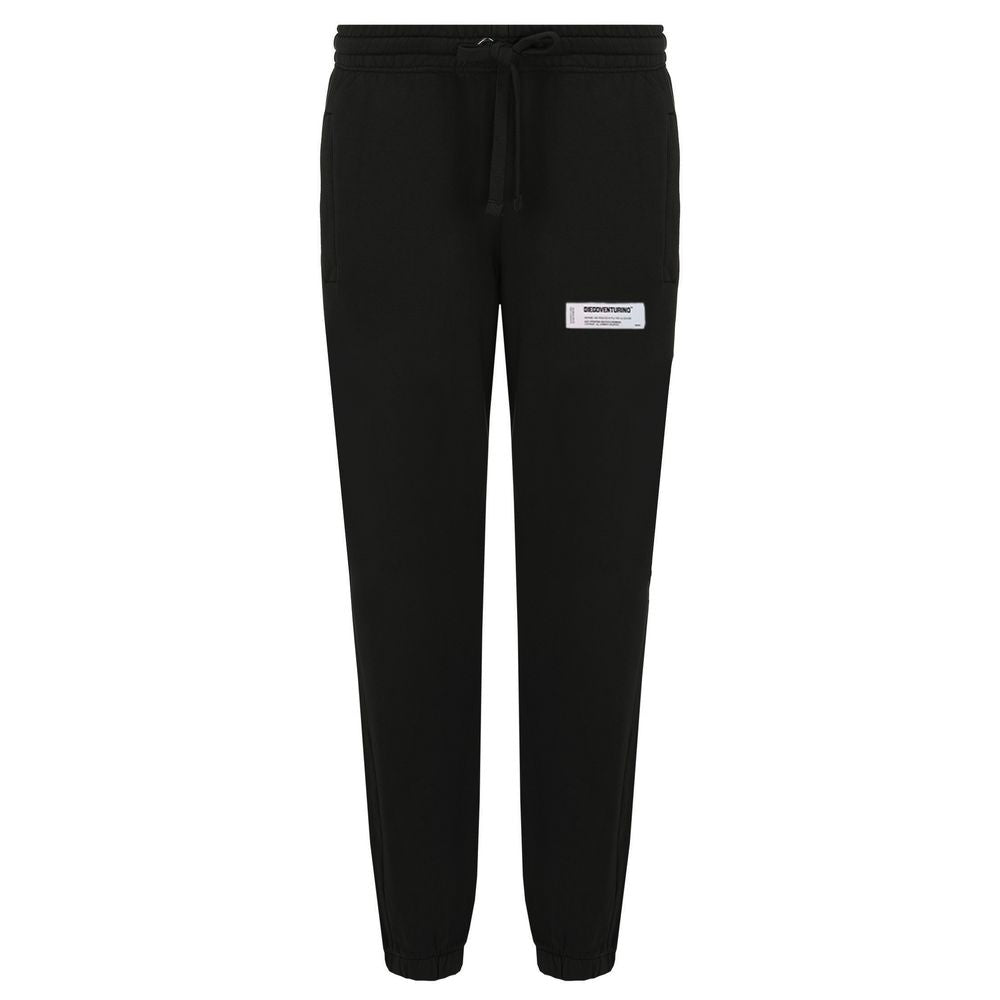 Diego Venturino Black Cotton Jeans & Pant