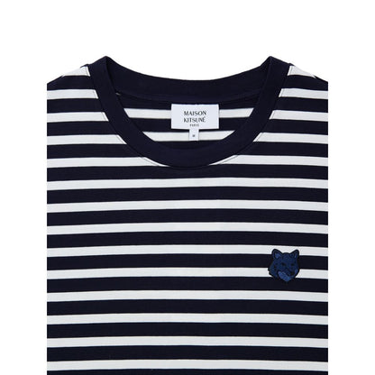 Maison Kitsuné Blue Cotton Long Sleeve