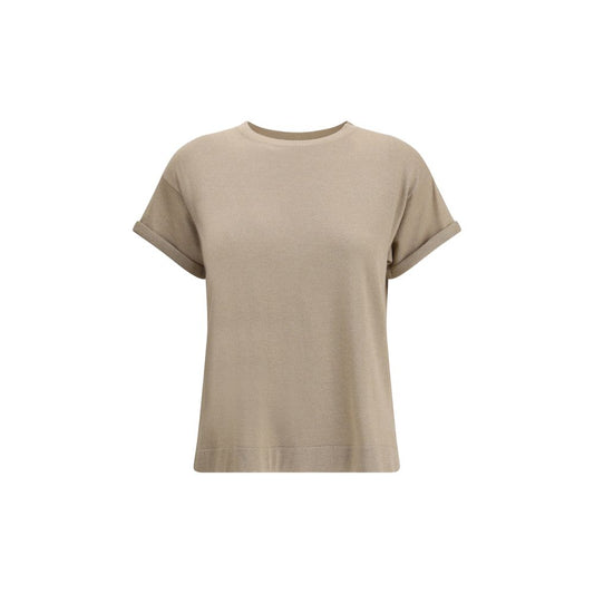 Brunello Cucinelli cashmere glitter T-shirt