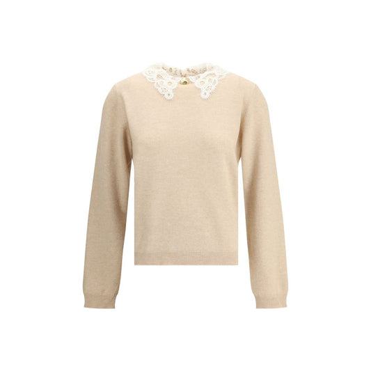Fabiana Filippi Lace collar Sweater