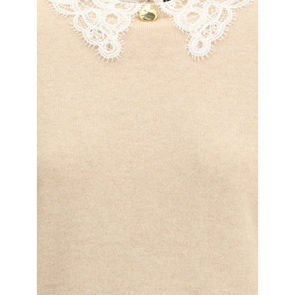Fabiana Filippi Lace collar Sweater