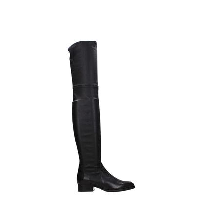 Parallèle Black Leather Over The Knee