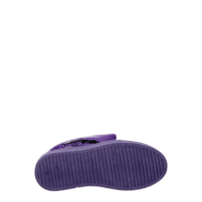 Khrisjoy Purple Polyester Ankle Boots