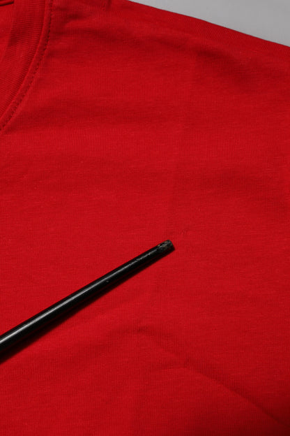 Dolce & Gabbana Red Cotton Crew Neck Short Sleeves T-shirt