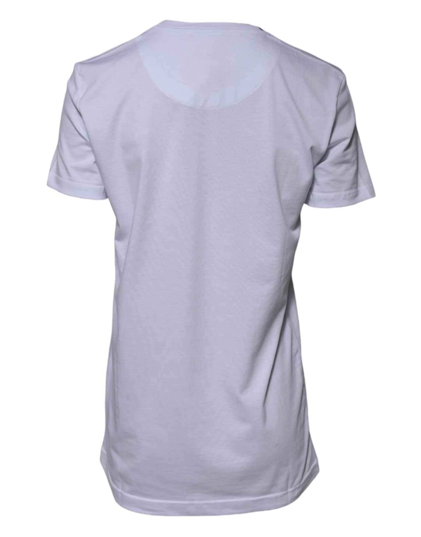 Dolce & Gabbana White Cotton Goodluck 2023 Crew Neck T-shirt