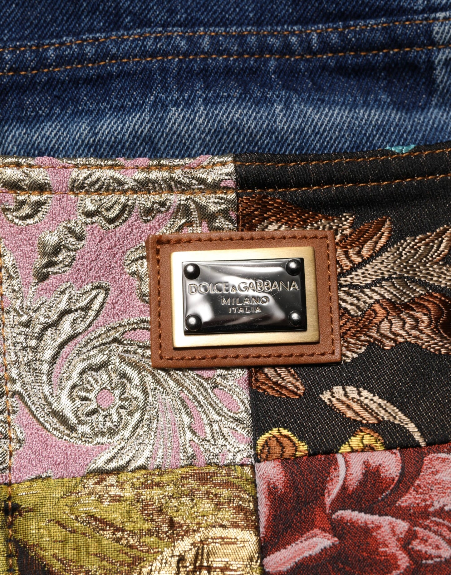 Dolce & Gabbana Blue Tattered High Waist Women Denim Jeans