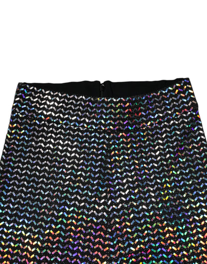 Dolce & Gabbana Multicolor Sequined Leggings Trouser Pants