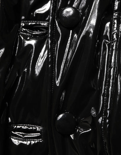 Dolce & Gabbana Polyester Black Quilted Puffer Coat  Jacket