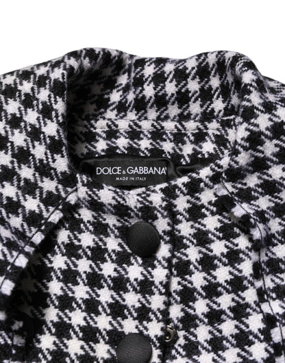 Dolce & Gabbana Multicolor Wool Monochrome Patterned Jacket