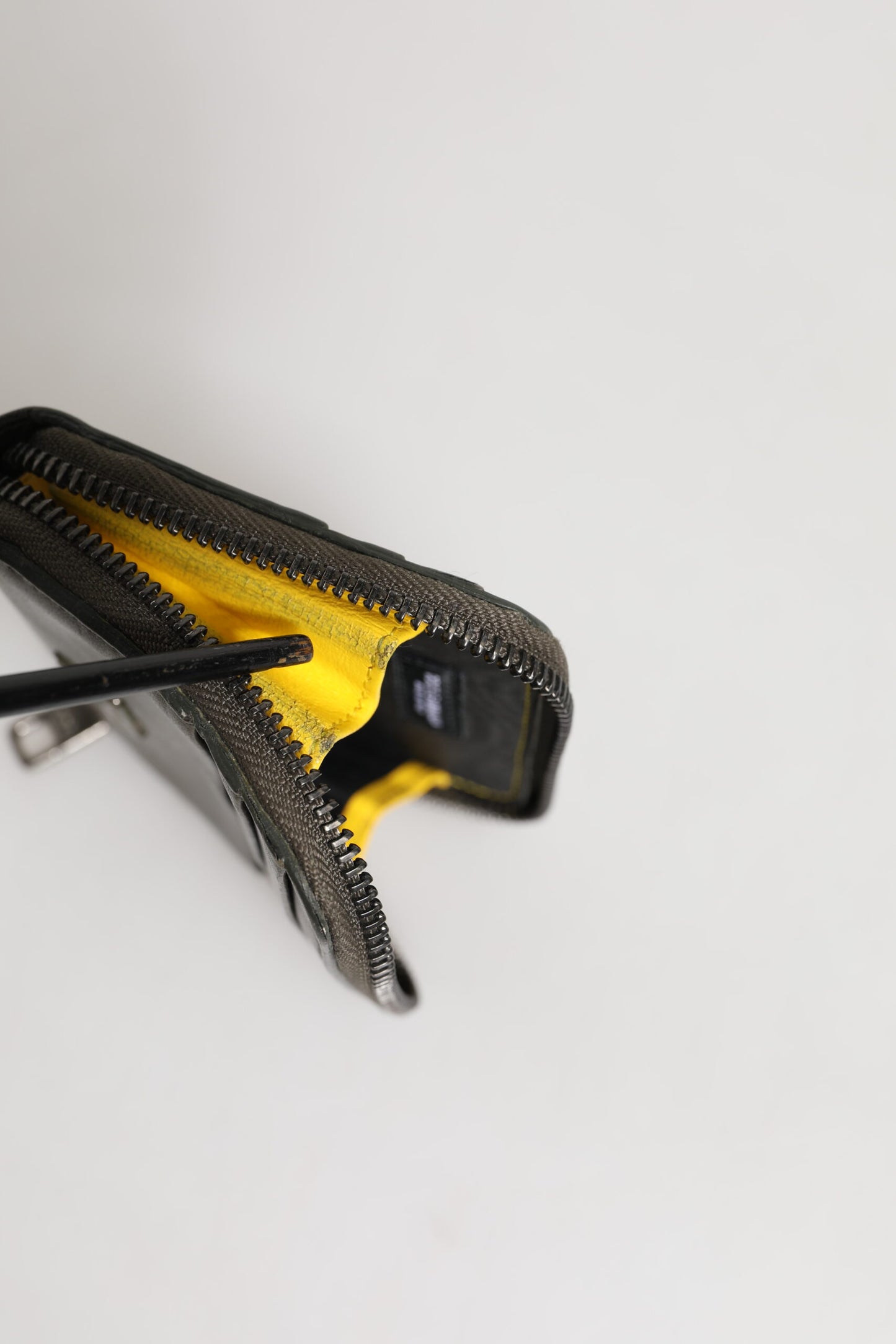 Dolce & Gabbana Brown Leather Logo Plaque Card Holder Coin Purse Wallet