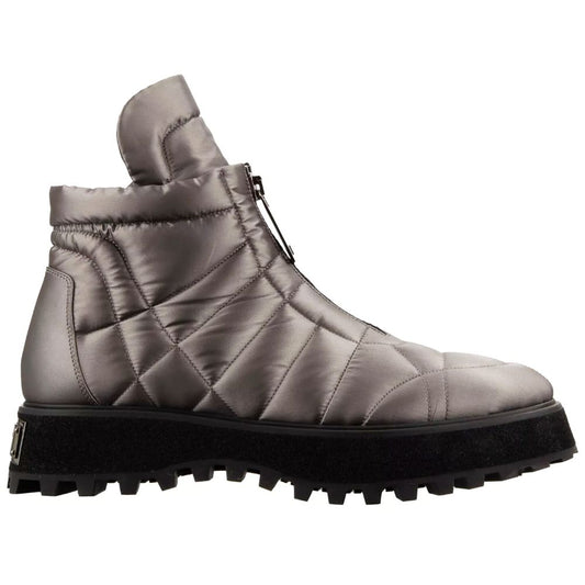 Dolce & Gabbana Gray Nylon Boot