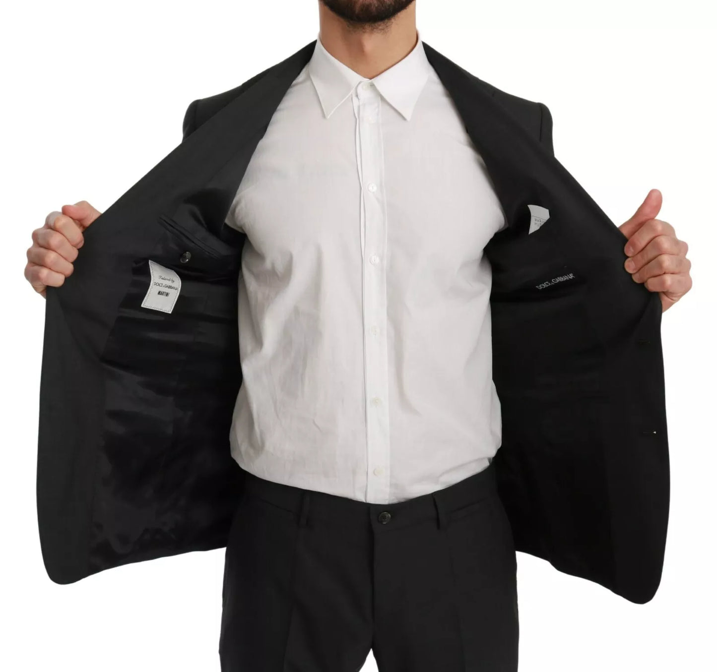 Dolce & Gabbana Slim Fit MARTINI Wool Gray Suit