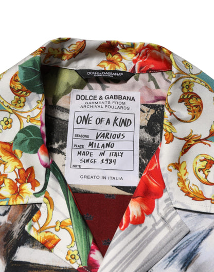 Dolce &amp; Gabbana Hawaii-Freizeithemd mit mehrfarbigem Muschelmuster