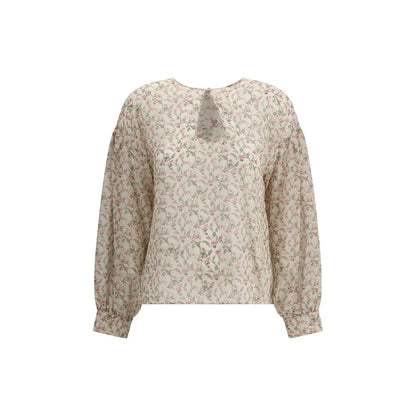 Kristina Ti Floral print silk blouse