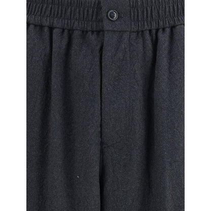 Giorgio Armani Virgin Wool Flannel Pants