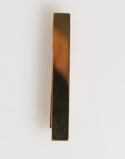 Dolce &amp; Gabbana Krawattenklammer mit goldfarbenem Messinglogo für Herren