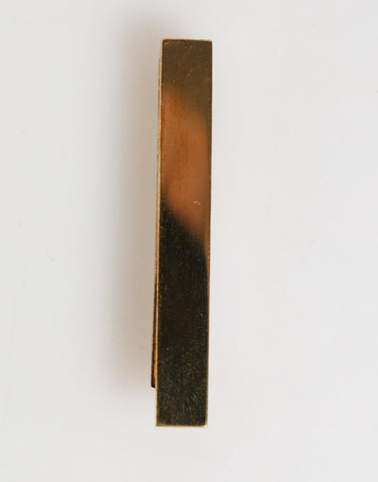 Dolce &amp; Gabbana Krawattenklammer mit goldfarbenem Messinglogo für Herren